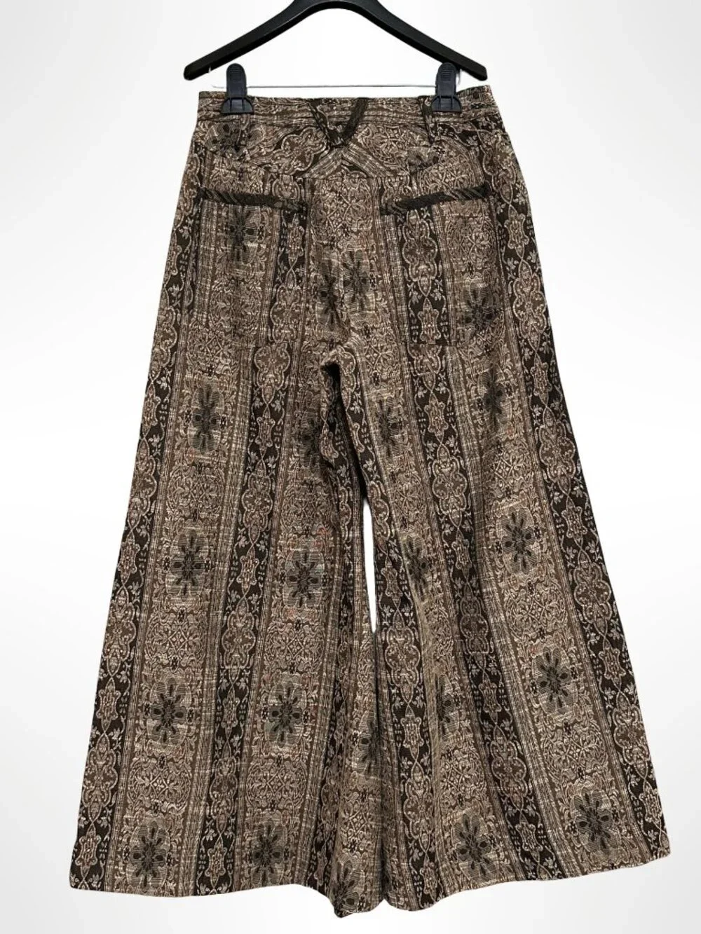 FREE PEOPLE Dahlia Wide Leg Pants Brown Size 4 NWT